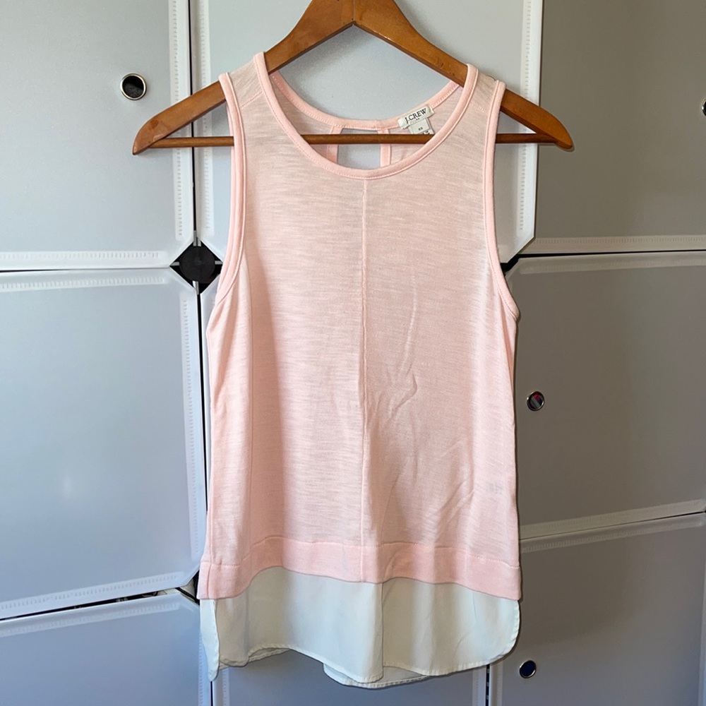 J. Crew Light Pink Knit Tank Top